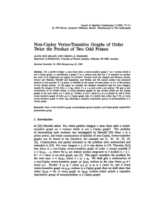 Journal of Algebraic Combination 3 (1994), 77-111