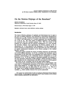 Journal of Algebraic Combinatorics 3 (1994), 207-236