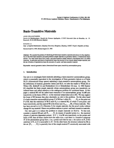 Journal of Algebraic Combinatorics 3 (1994), 285-290