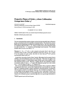 Journal of Algebraic Combinatorics 3 (1994), 405-425