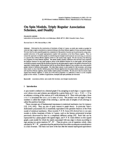 Journal of Algebraic Combinatorics 4 (1995), 103-144