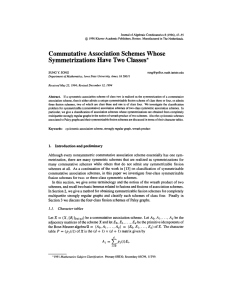 Journal of Algebraic Combinatorics 5 (1996), 47-55