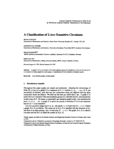 Journal of Algebraic Combinatories 5 (1996), 83-86