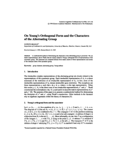 Journal of Algebraic Combinatorics 5 (1996), 127-134