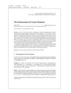 The Enumeration of Coxeter Elements