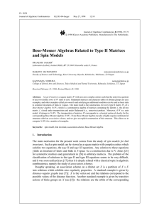 Bose-Mesner Algebras Related to Type II Matrices and Spin Models