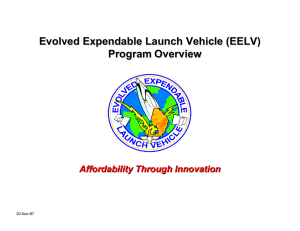 Evolved Expendable Launch Vehicle (EELV) Program Overview Affordability Through Innovation 20-Nov-97