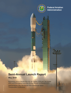 Semi-Annual Launch Report May 2010