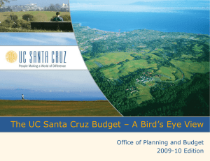 The UC Santa Cruz Budget – A Bird’s Eye View
