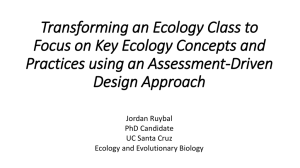 Transforming an Ecology Class to Focus on Key Ecology Concepts and
