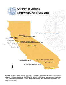 University of California Staff Workforce Profile 2010