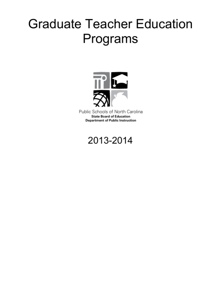 Graduate Teacher Education Programs 2013-2014