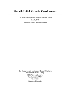Riverside United Methodist Church records
