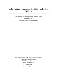 John Hardacre transportation history collection MSS.250