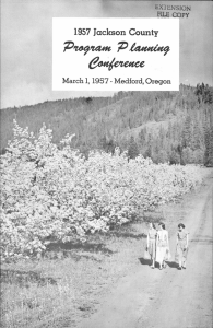 1957 Jackson County Medford, Oregon FTE copy March 1, 1957