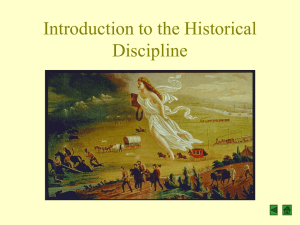 Introduction to the Historical Discipline