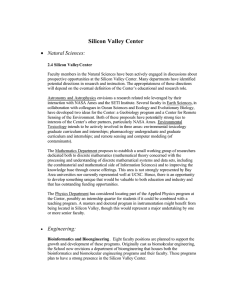 Silicon Valley Center • Natural Sciences: