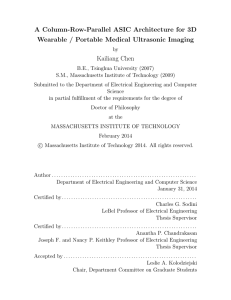 A Column-Row-Parallel ASIC Architecture for 3D Kailiang Chen