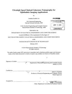 Ultrahigh Speed  Optical Coherence  Tomography  for APR LIBRARIES