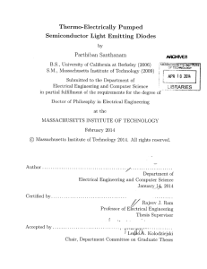 Thermo-Electrically  Pumped Semiconductor  Light  Emitting  Diodes A0