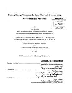 Signature redacted- Signature  redacted. Nanostructured Materials