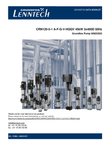 CRN120-5-1 A-F-G-V-HQQV 45kW 3x400D 50Hz Grundfos Pump 95922203