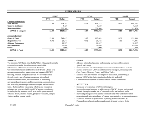 PUBLIC AFFAIRS 1996-97 1997-98 1998-99 FTE Budget FTE Budget FTE Budget Staff Salaries