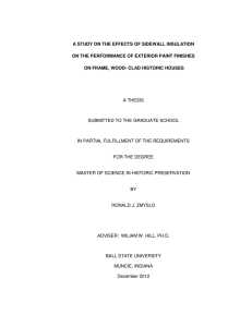 A STUDY ON THE EFFECTS OF SIDEWALL INSULATION