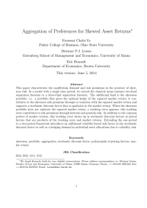 Aggregation of Preferences for Skewed Asset Returns