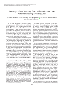 American Economic Review: Papers &amp; Proceedings 100 (May 2010): 495–500  10.1257/aer.100.2.495