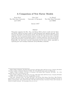 A Comparison of New Factor Models