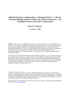 Optimal Executive Compensation vs. Managerial Power:  A Review
