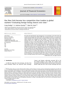 ARTICLE IN PRESS Journal of Financial Economics