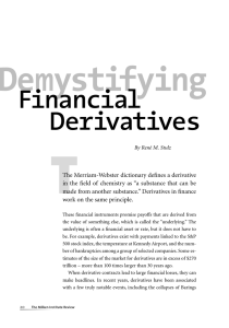 T Demystifying Financial Derivatives