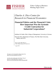 Charles A. Dice Center for Research in Financial Economics