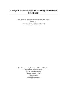 College of Architecture and Planning publications RG.11.01.01