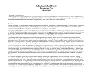 Bellingham School District Technology Plan 2010 - 2013