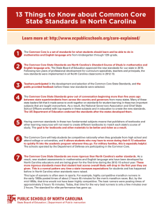 13 Things to Know about Common Core 1 Learn more at: