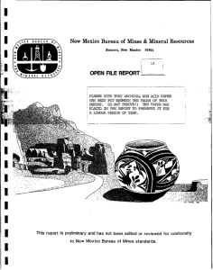 I ' New  Mexico  Bureau  of  Mines