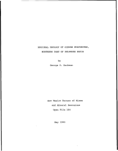 REGIONAL  GEOLOGY OF OCHOAN  EVAPORITES, George Bachman