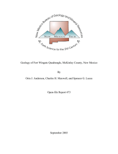 Geology of Fort Wingate Quadrangle, McKinley County, New Mexico  By