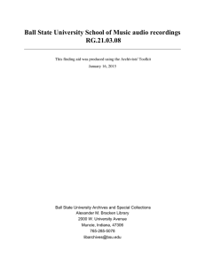 Ball State University School of Music audio recordings RG.21.03.08