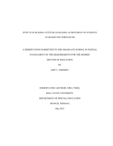 A DISSERTATION SUBMITTED TO THE GRADUATE SCHOOL IN PARTIAL