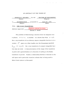 for the April 25, 1974 presented on Abstract approved: