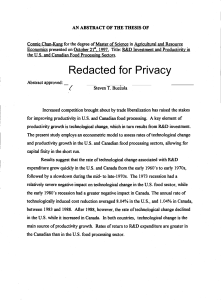 AN ABSTRACT OF 'fILE THESIS OF Economics presented on October