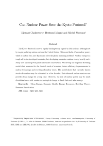 Can Nuclear Power Save the Kyoto Protocol?