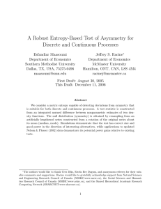 A Robust Entropy-Based Test of Asymmetry for Discrete and Continuous Processes