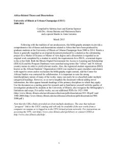 Africa-Related Theses and Dissertations  University of Illinois at Urbana-Champaign (UIUC) 2000-2014