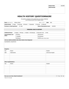 HEALTH HISTORY QUESTIONNAIRE