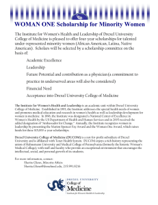 WOMAN ONE Scholarship for Minority Women